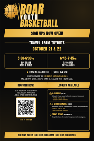 Roar Youth Basketball 2026-2027