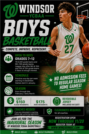 YCBAA Basketball Flyer